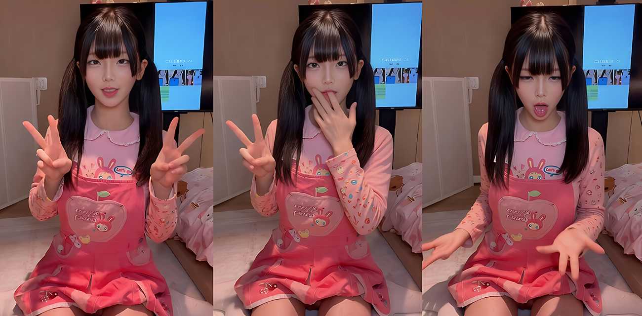 福利姬 金币崽 定制私拍 小骚货化身双马尾女儿 白丝白虎掰穴勾引爸爸