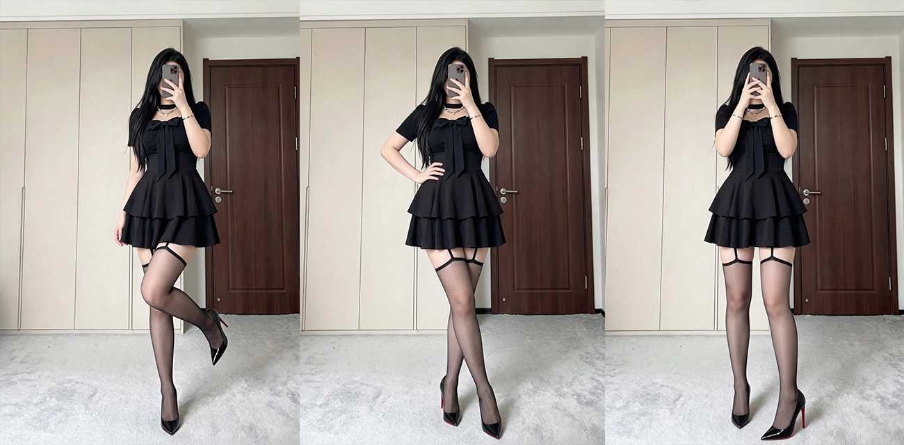 黑丝单身少妇玩露出私定 短裙真空毛穴诱人 美足夹屌足控福音