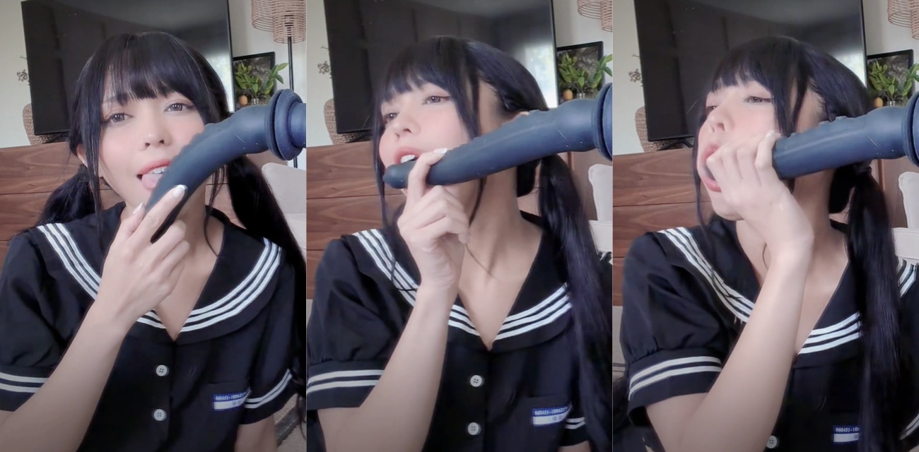 亚裔自慰博主Kittyxkum4月新作 制服黑丝后入自慰 大尺度高潮片段火爆流出