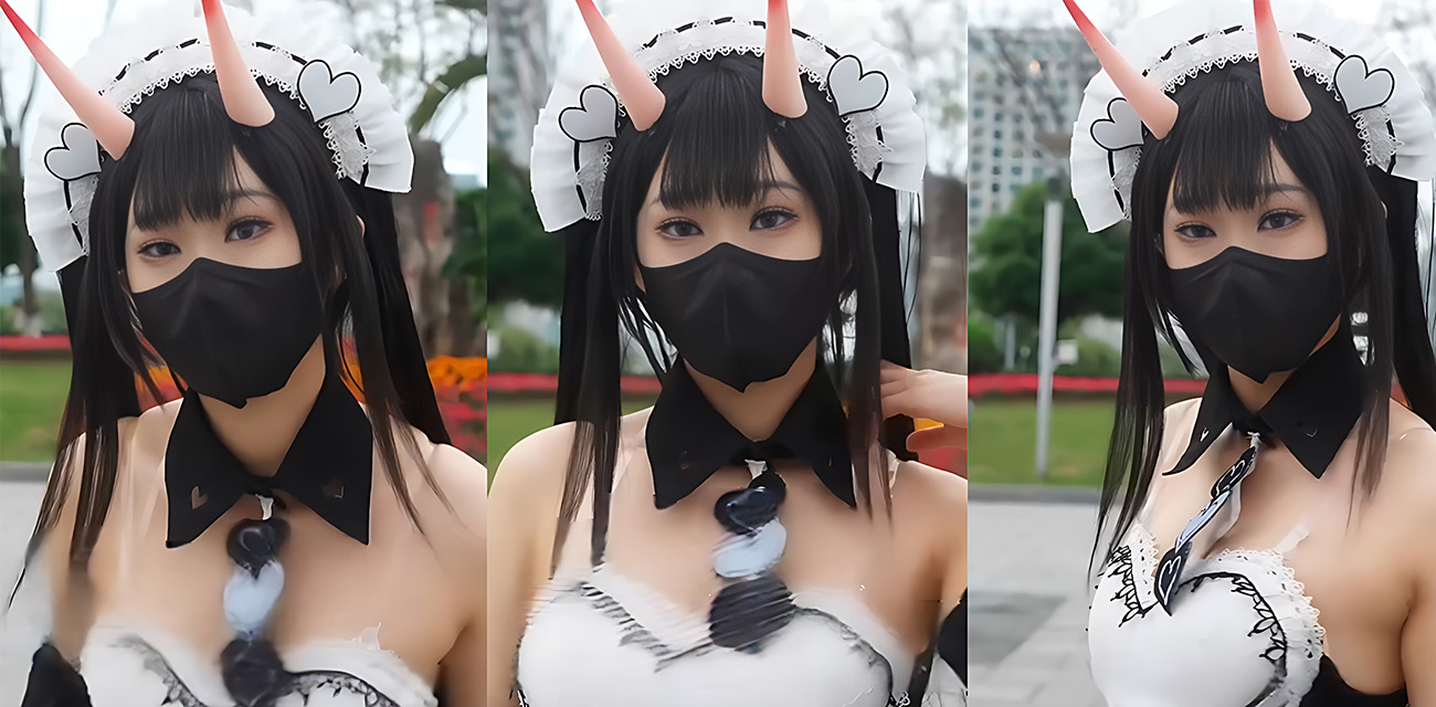 高颜值反差网红 明纱芽衣 COS女仆面基金主 被大屌猛干到骚穴严重变形