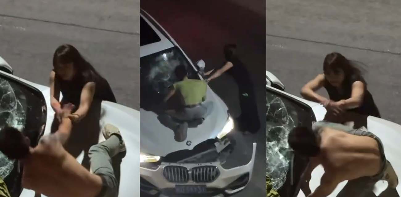 广东惊天抓包现场 妻子车内私会宝马男小三 丈夫疯扒车窗疯狂对峙 场面彻底失控炸裂 - 社会奇闻